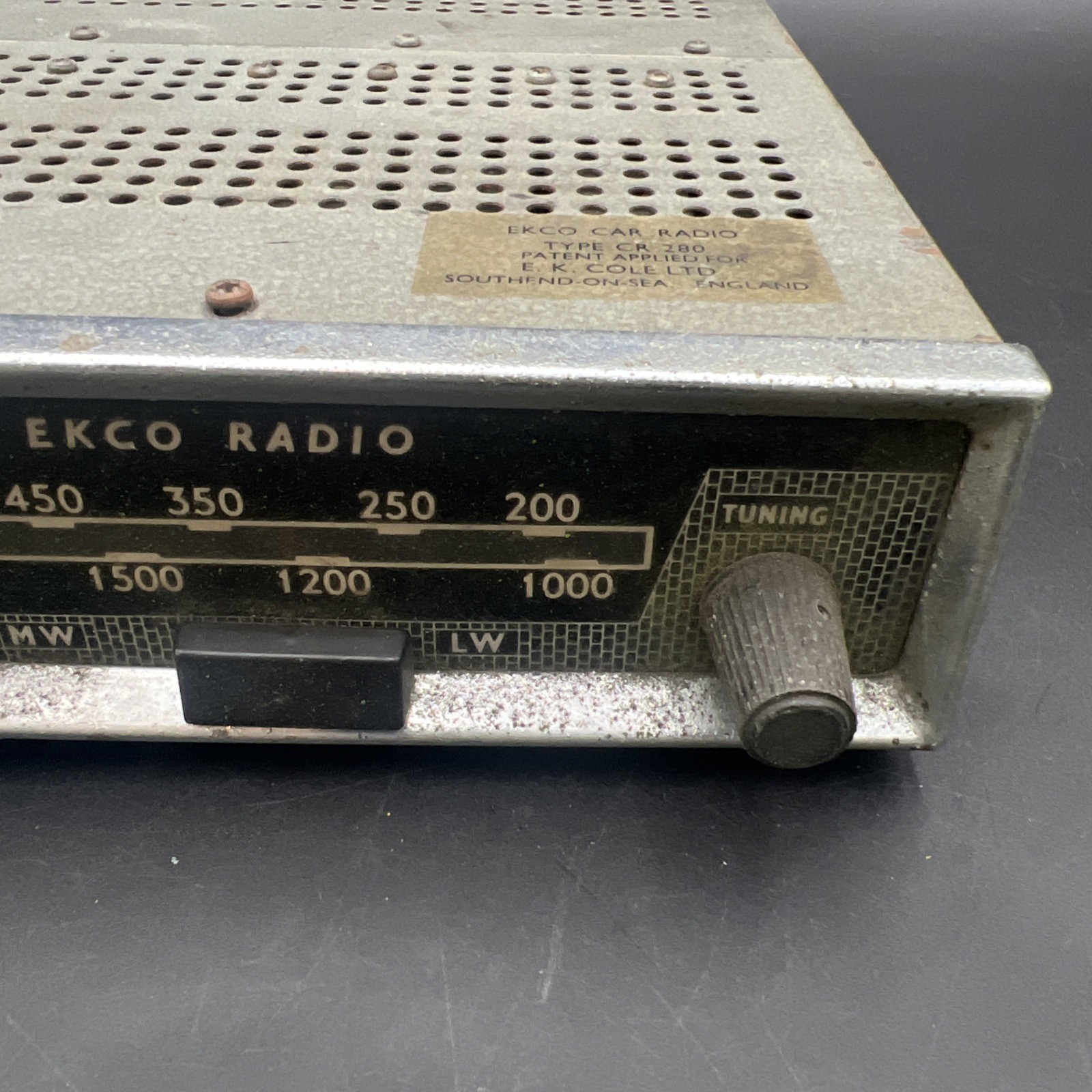 Vintage 1950s Ekco Car Radio CR280 – For Parts – Untested