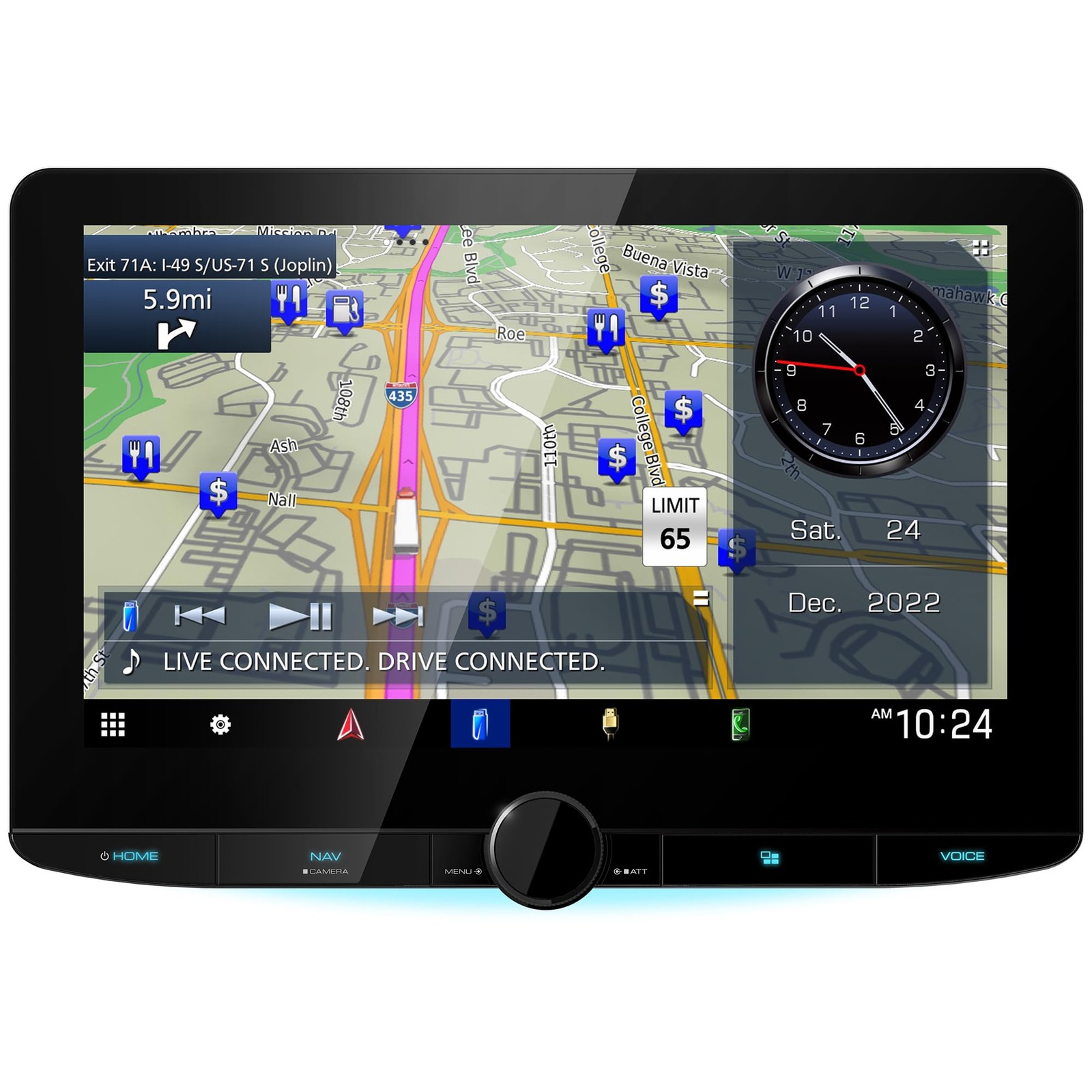 Kenwood DNR1008RVS 10.1″ Double-DIN Multimedia Receiver With Navigation