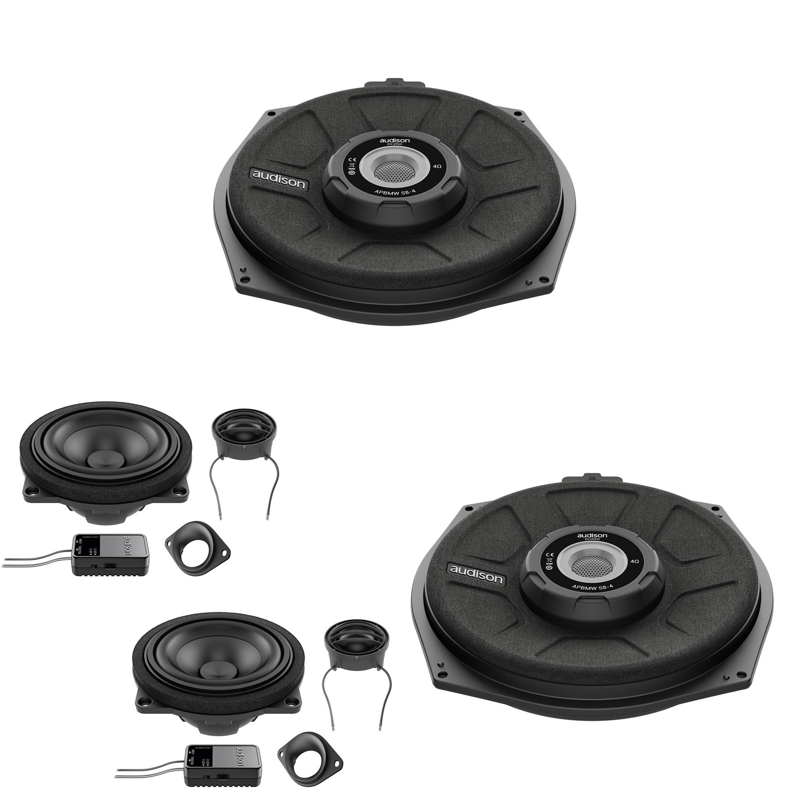 Audison BM-SPK-03 Replacement Front and Underseat Woofers compatible with 18-…