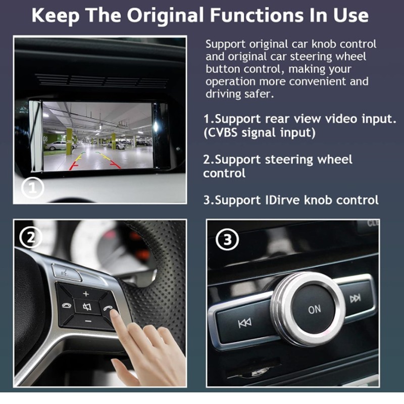 Wireless Carplay Android Auto GPS Navi Dock For Benz A B C CLA GLA NTG4.5Becker