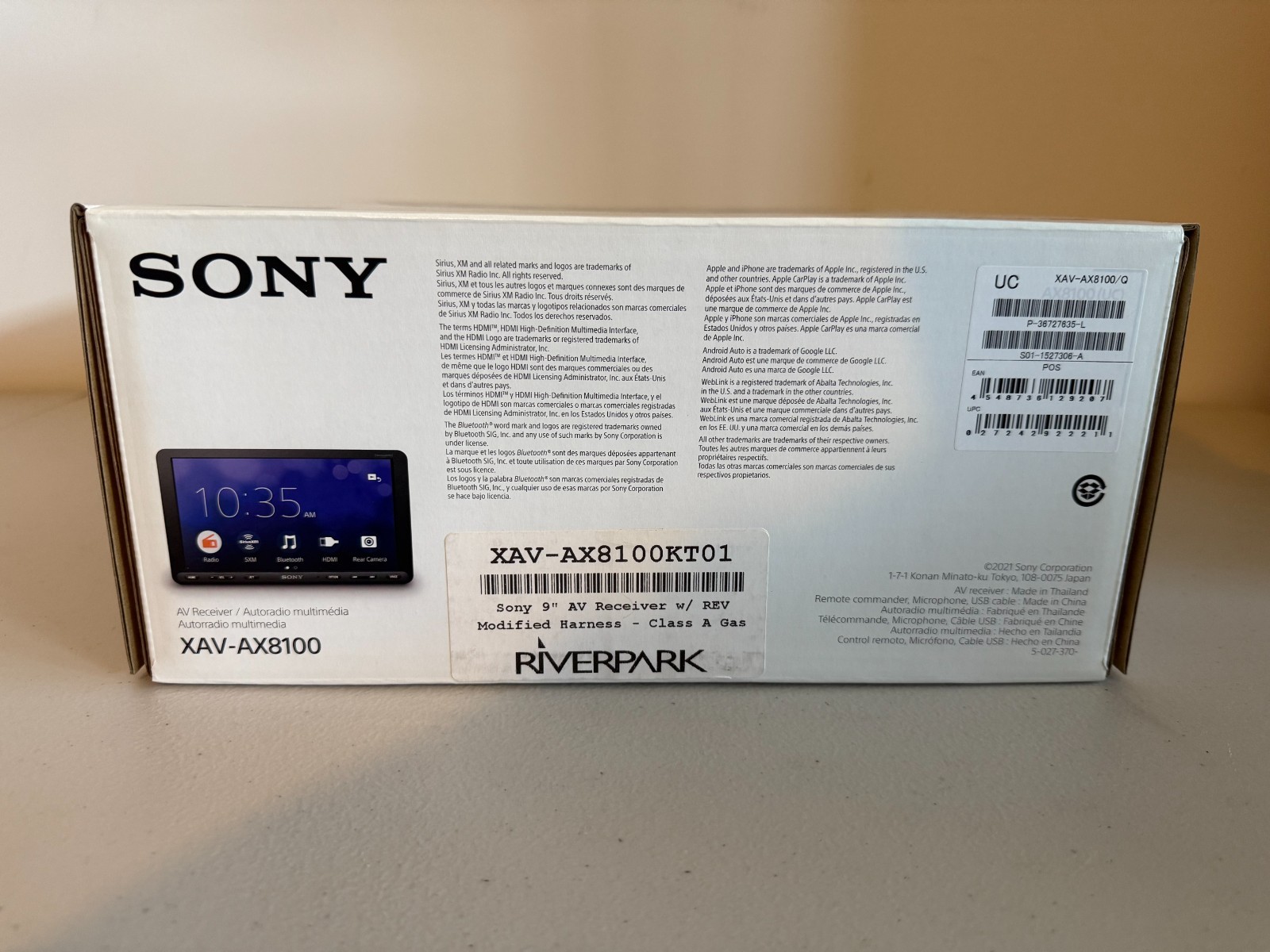 Sony XAV-AX8100 AV Receiver 8.95″ – Brand New
