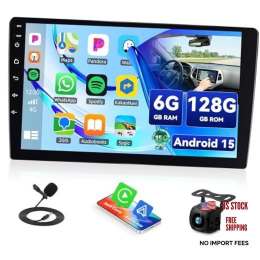 【8-Core】 10.1 Inch HD Car Radio Carplay Screen for Car with 6G+128G