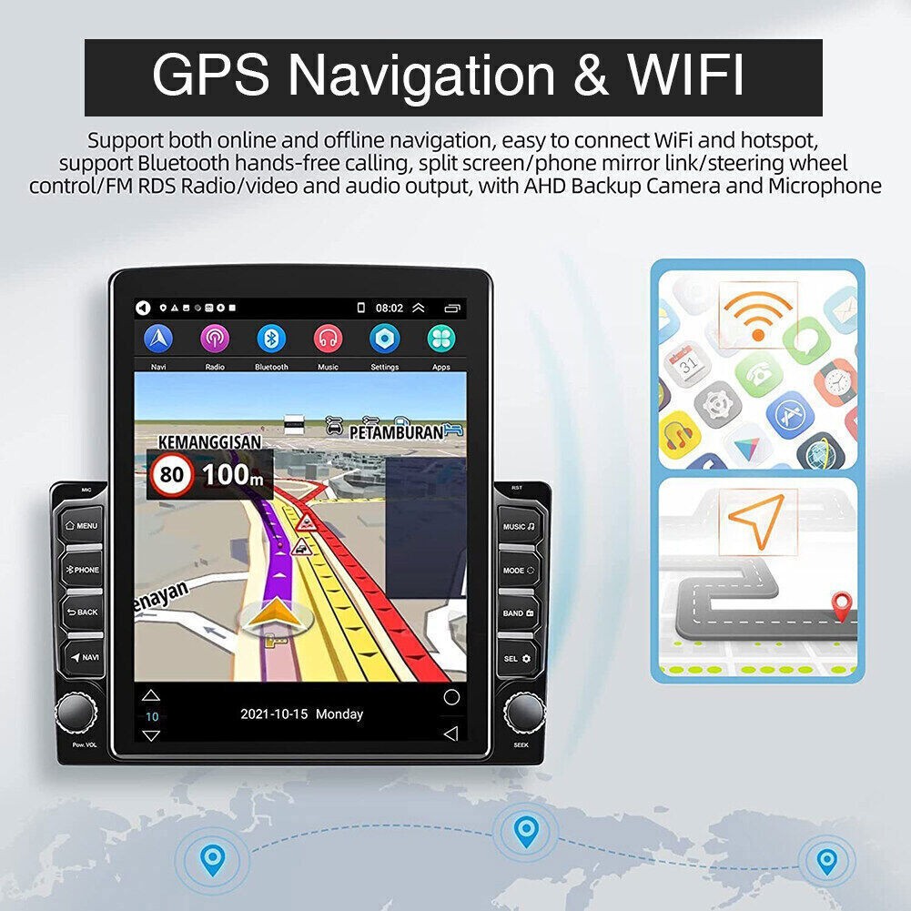 2+32G For Toyota 4Runner 2003-2009 Car Stereo Radio Apple CarPlay Android 15