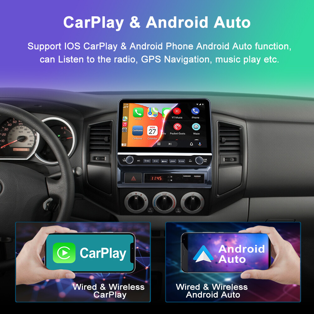 10.1” For Toyota Tacoma 2005-2013 Car Radio Stereo Android 13 GPS WI-FI Carplay