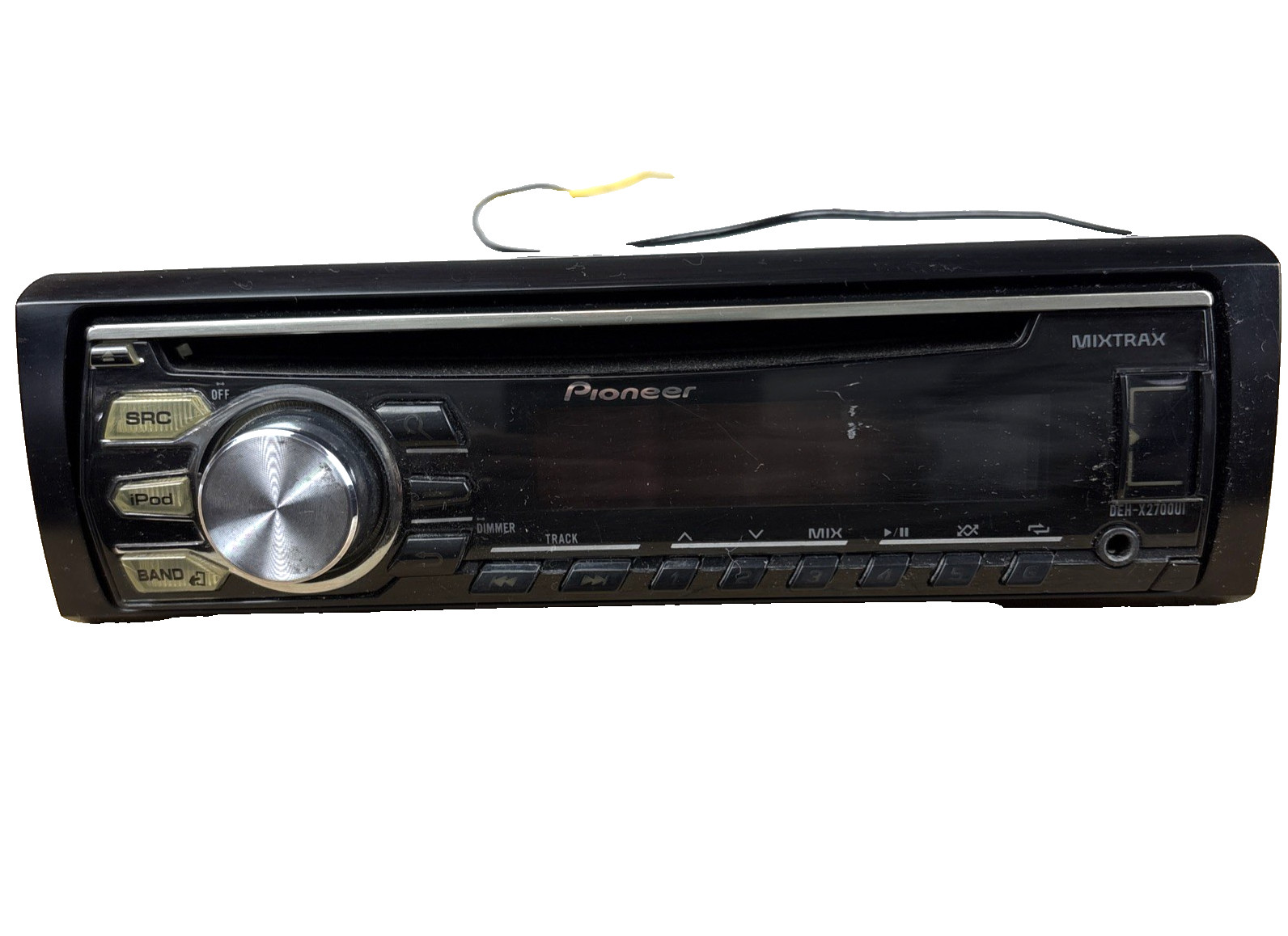 Pioneer Car MixTrax CD Radio Stereo DEH-X2700UI With Faceplate Ipod UNTESTED