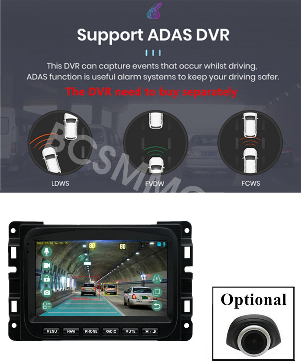 7” Android 15 Car Stereo Radio Player FM RDS USB AUX For 2017-2020 Jeep Compass