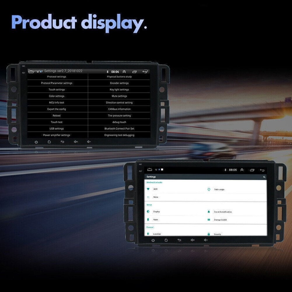 For GMC Yukon Chevy Silverado Double DIN Android 13 8″ Car Stereo Radio GPS Navi