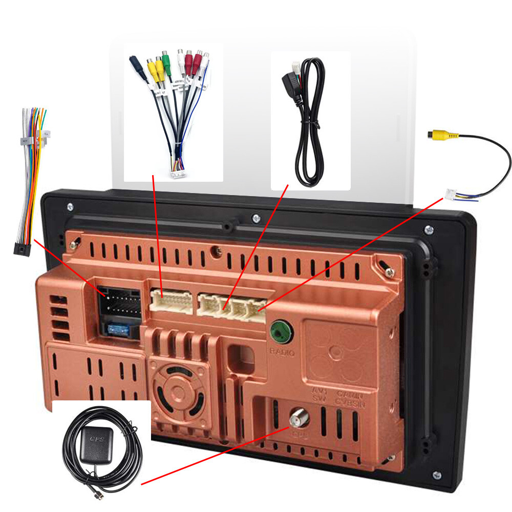 9.5″ 2 Din MP5 GPS WiFi Car Stereo Radio Bluetooth 1+16G Vertical Touch Screen