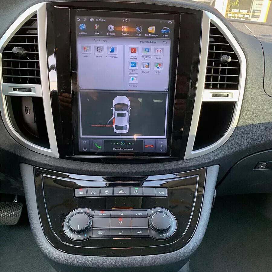 12.1” Car Radio Wireless Tesla Screen CarPlay 2+32GB For 2016-2018 Benz Metris