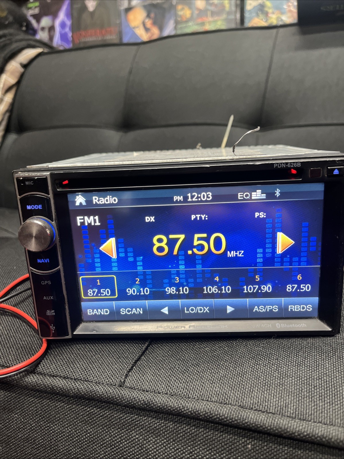 Power Acoustik Aftermarket Radio Stereo Control Audio pdn-626b Tested