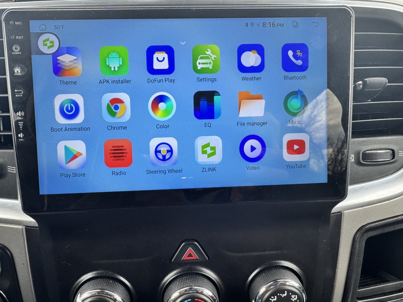 Wireless CarPlay, Android Auto Car Radio For Dodge Ram 2013 -2020 With Manual Ac