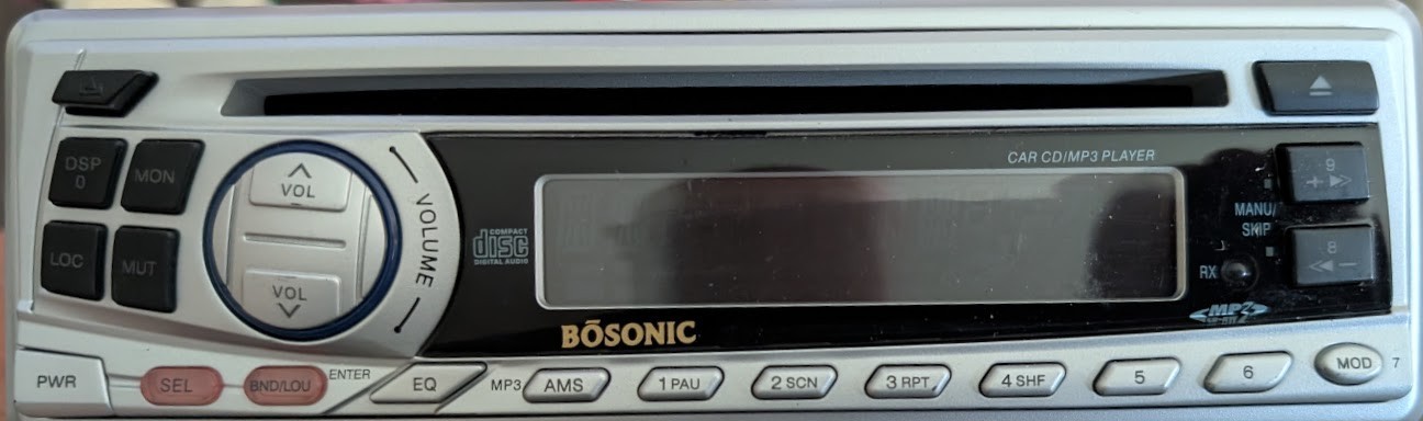 Bosonic QK1004MP3 SPK Car CD/MP3 Player Radio Receiver with Remote & Manual
