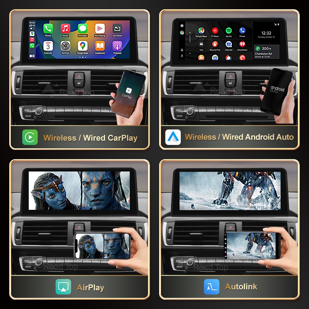 Touchscreen Carplay/Android Auto For BMW 1 2 3 4 F20 F30 F31 F32 F33 F34 F36
