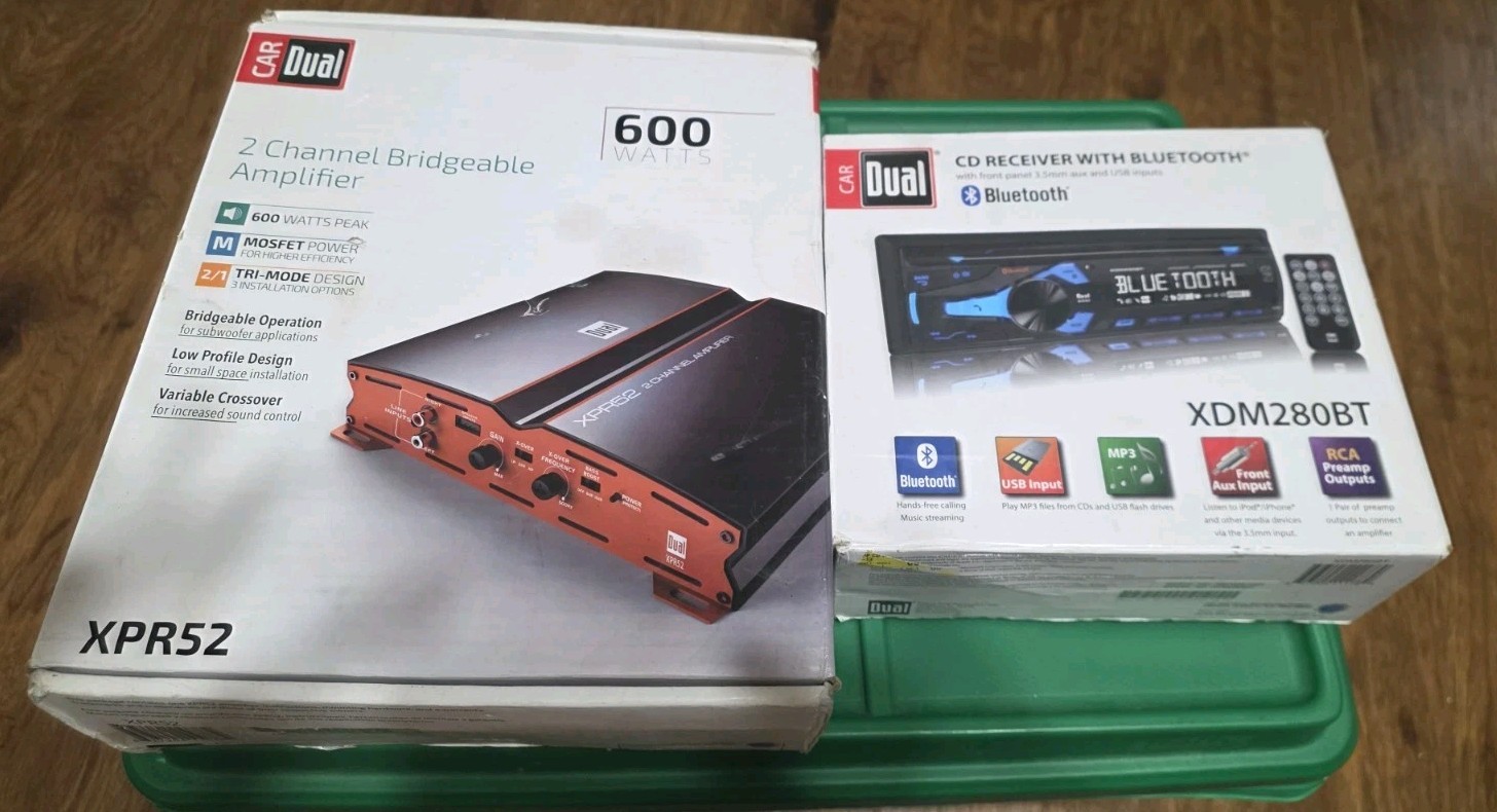 Duel car amplifier and cd receiver bluetooth