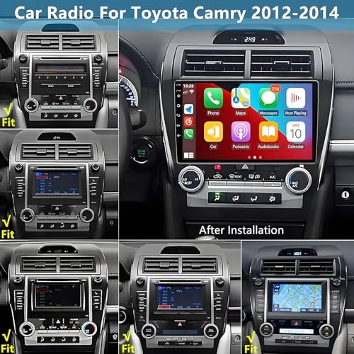 Car Radio for Toyota Camry 2012-2014: 8-Core 4GB+64GB Android 15 Stereo
