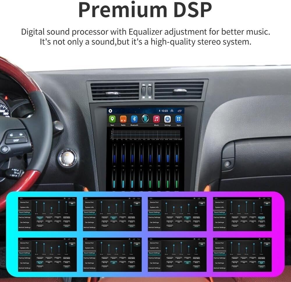12.8” Car Stereo Radio GPS Navigation Android 14 For Lexus GS300 GS350 GS450