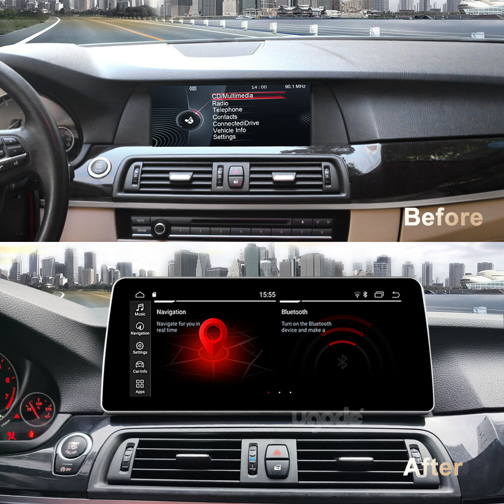 Ugode 12.3inch Android Screen Upgrade Stereo GPS BMW 5 Series F10/F11 2013-2017