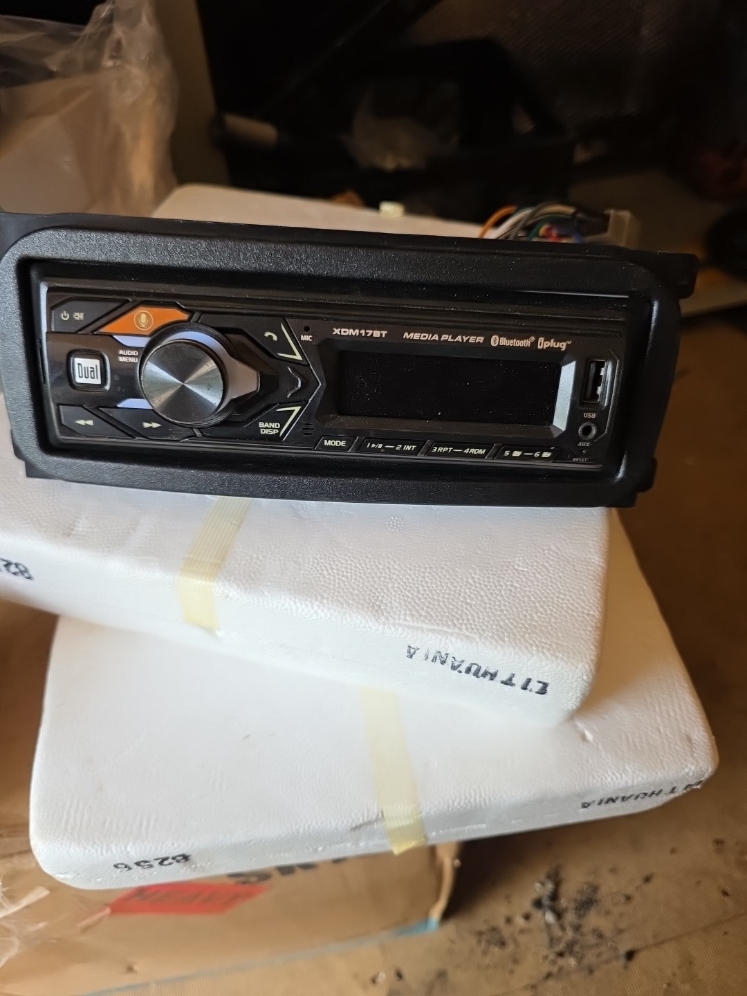 Dual Electronics XDM17BT Single DIN Car Stereo Worked When Taken Out Of Car