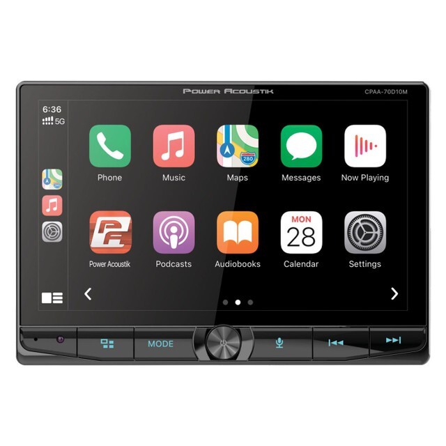 Power Acoustik CPAA-70D10M | 10.6″ Floating Double Din Touchscreen Car Head Unit