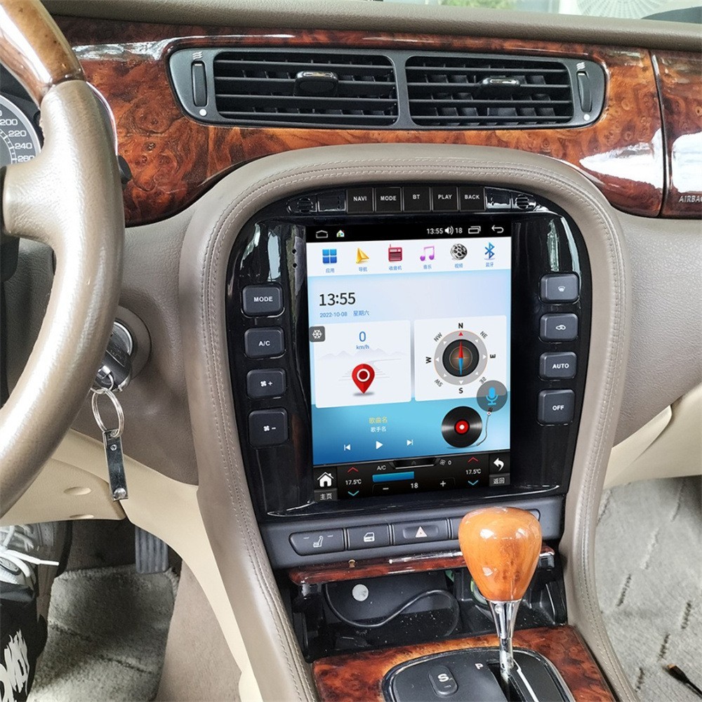 9.7”Car Radio Stereo Steering Wheel Control USB WiFi GPS For Jaguar S-Type 2004