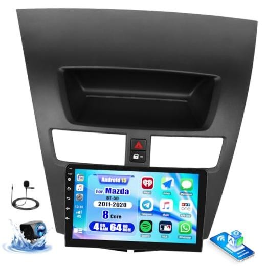 4G+64G 8Core Android 15 Car Radio for Mazda BT-50 2011-2020, 9”Touch Screen