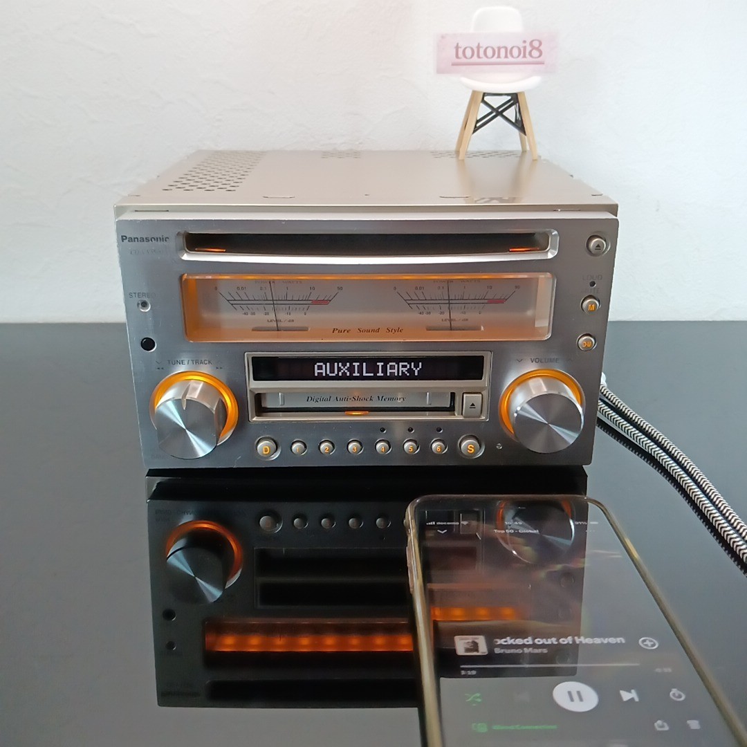 Panasonic CQ-VX5500D｜Integrated CD/MD receiver 2DIN｜Operation Confirmed