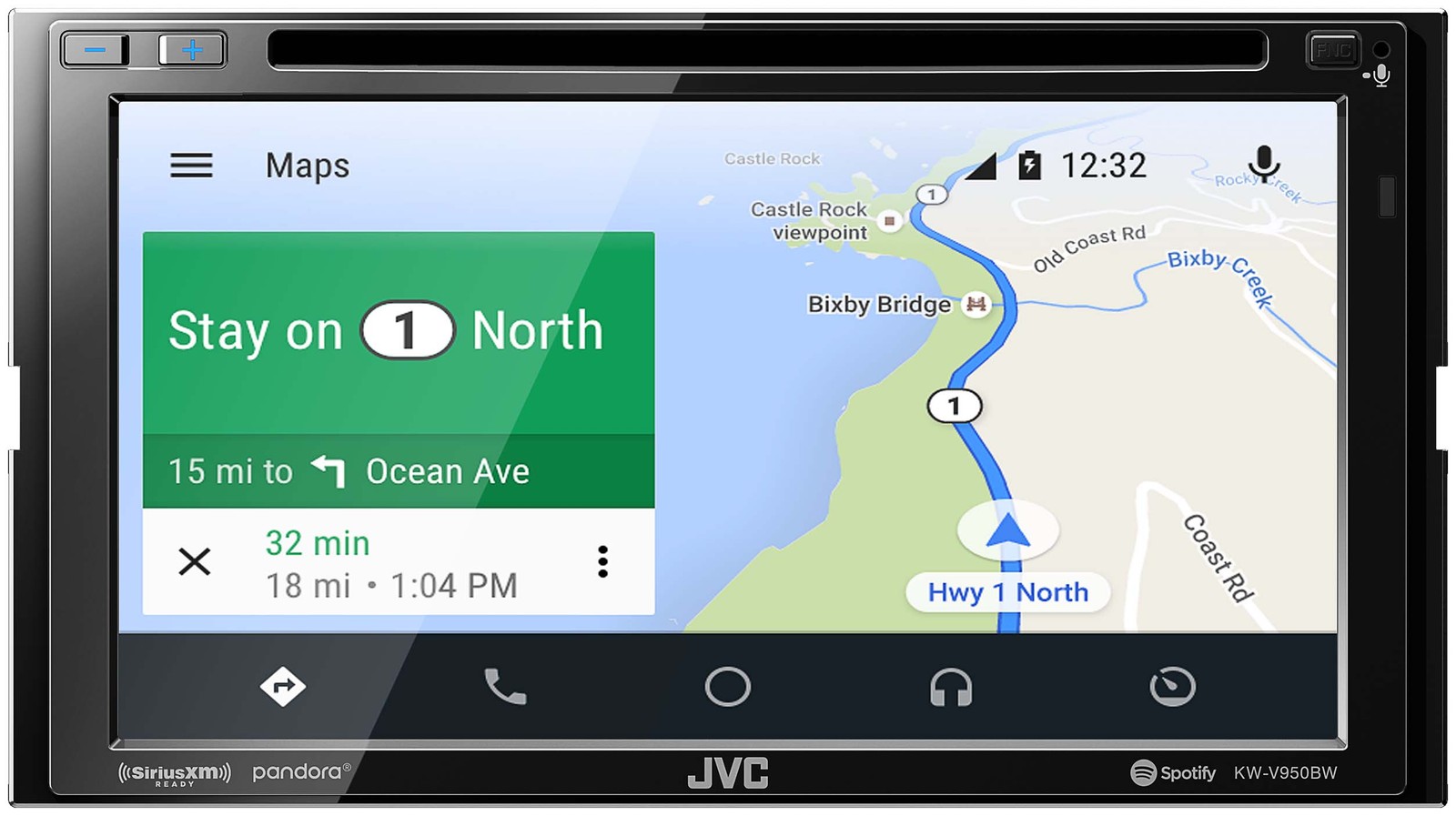 JVC KW-V950BW compatible Wireless CarPlay Wireless Android Auto 2-DIN Open Box