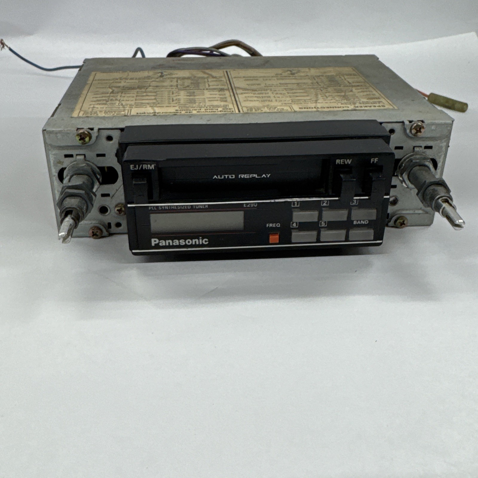 Vintage Panasonic CQ-E290 Shaft Post Style AM-FM Cassette Stereo Radio