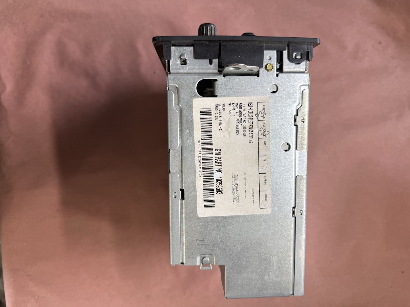 GM 10359533 1 DIN CD Player In-Dash Unit CD AUX Seek Scan Auto EQ