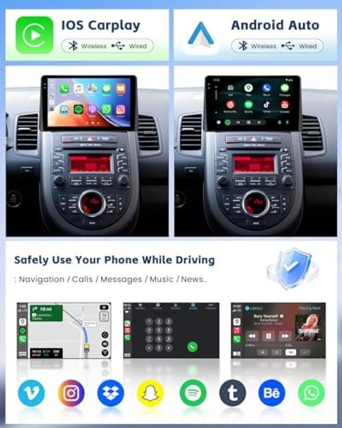KIA Soul Car Radio – 9″ 1280×720 Touch Screen – 4+128G