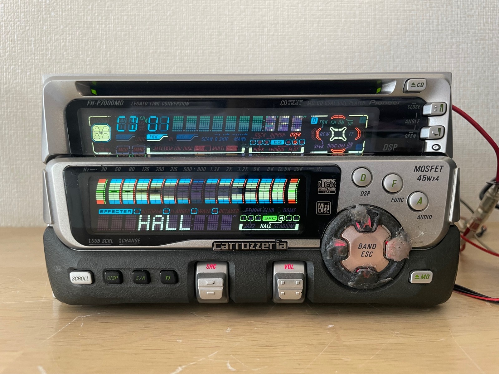 Pioneer Carrozzeria FH-P7000MD 2Din Car Audio MD CD Player