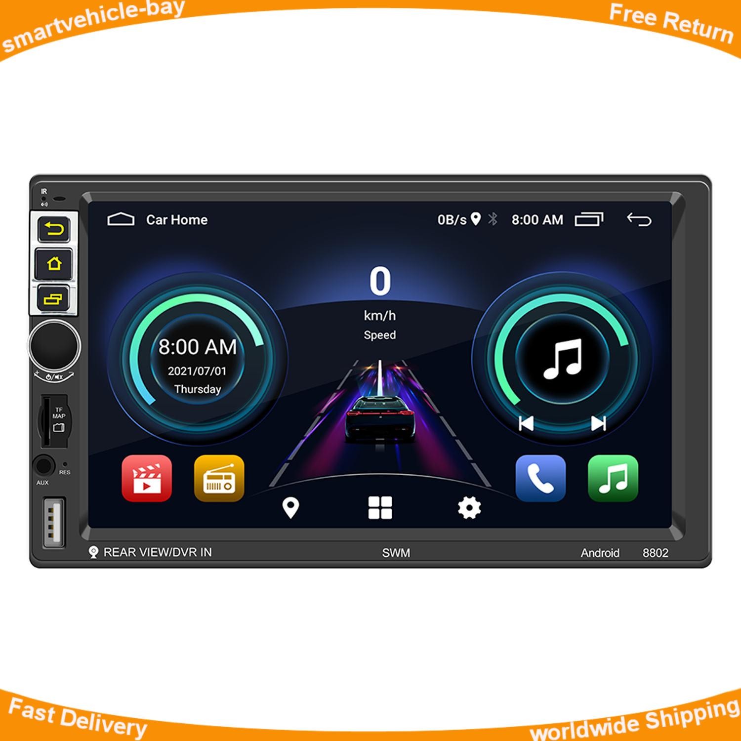 S-8802C 2-Din Car Radio 7 inch Android 10.1 Bluetooth WIFI Steering Wheel