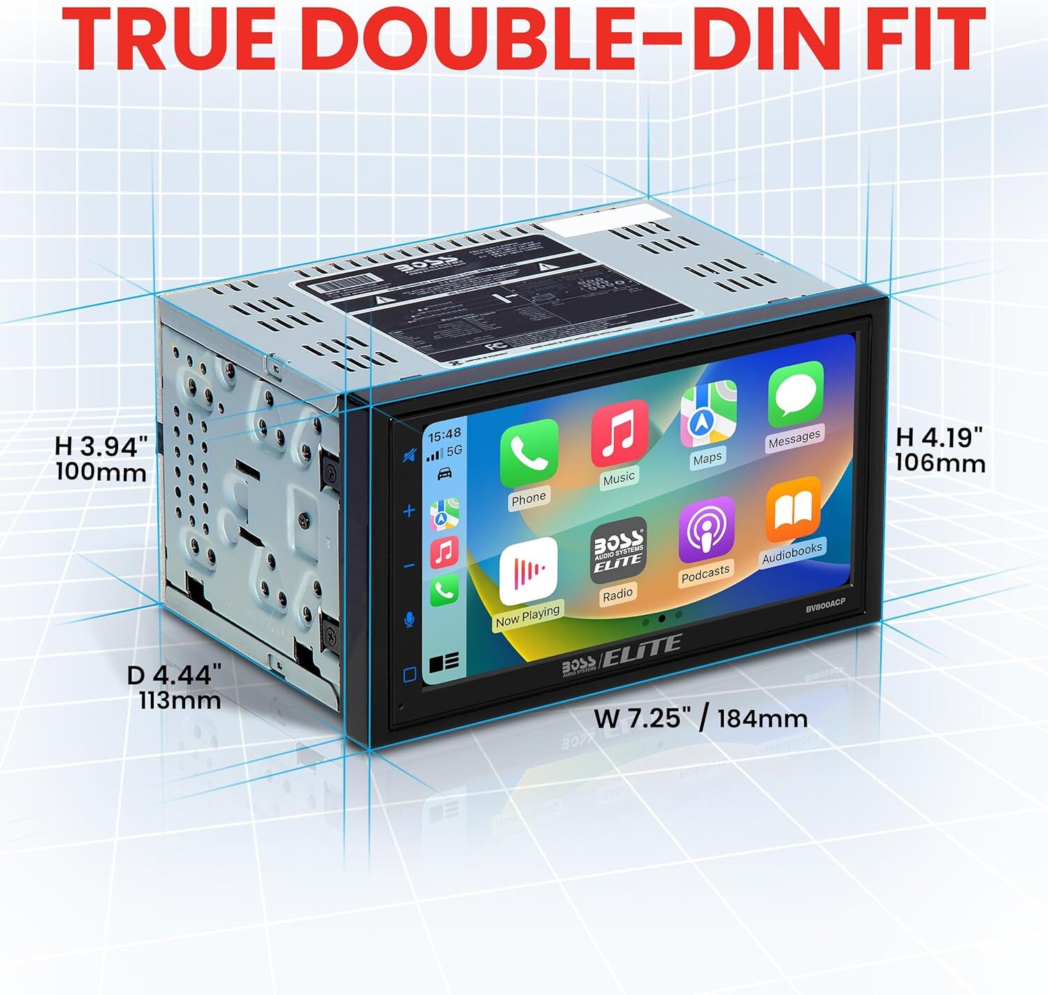 New 6.25 inch BOSS Audio Systems BV800ACP Car Audio System Apple Android