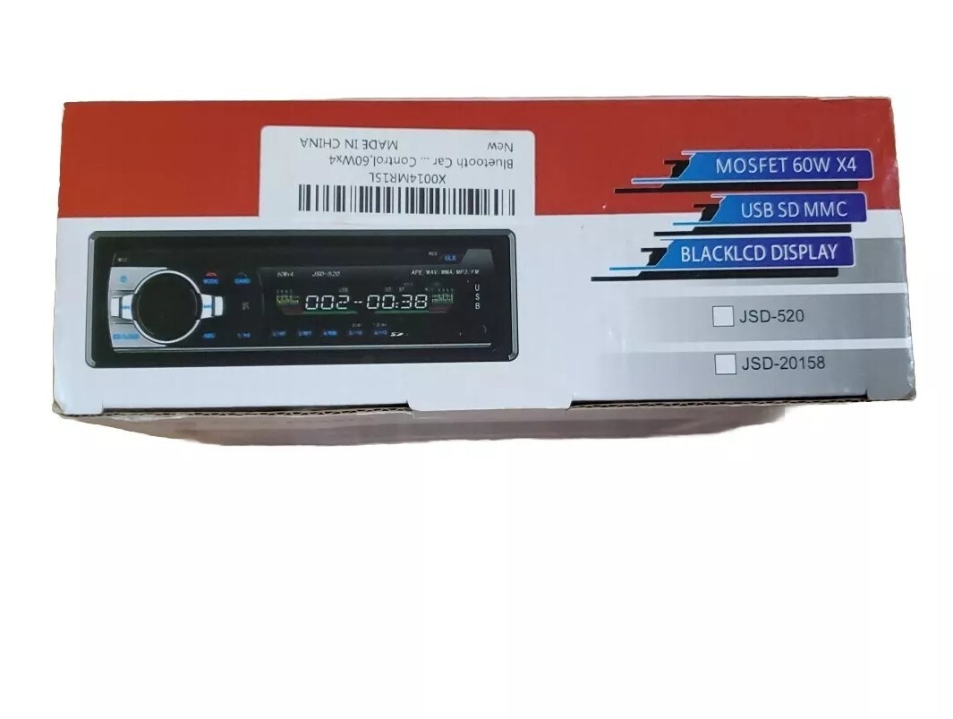 New Car MP3 PLAYER USB SD Port FM Radio 60 Watts X 4 JDS-520 Remote