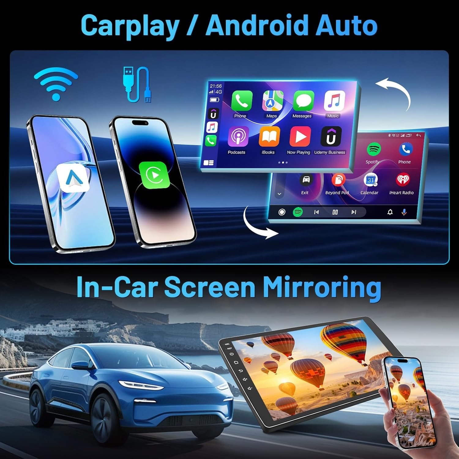 Upgrade 4Core+64GB Car Radio for Nissan Altima 2007-2012: Android 13 Stereo 9″ I