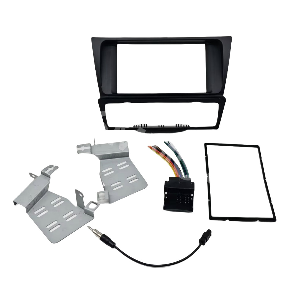 Fit For 2004-2012 BMW E90 E91 E92 E93 Stereo Double DIN Dash Kit Harness Adapter