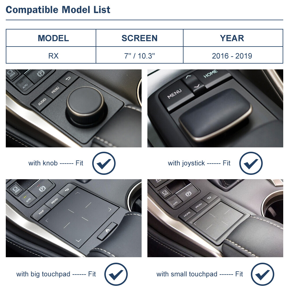 Wireless Carplay Android Auto Car Retrofit Module For Lexus RX 2016-2019 Mirror