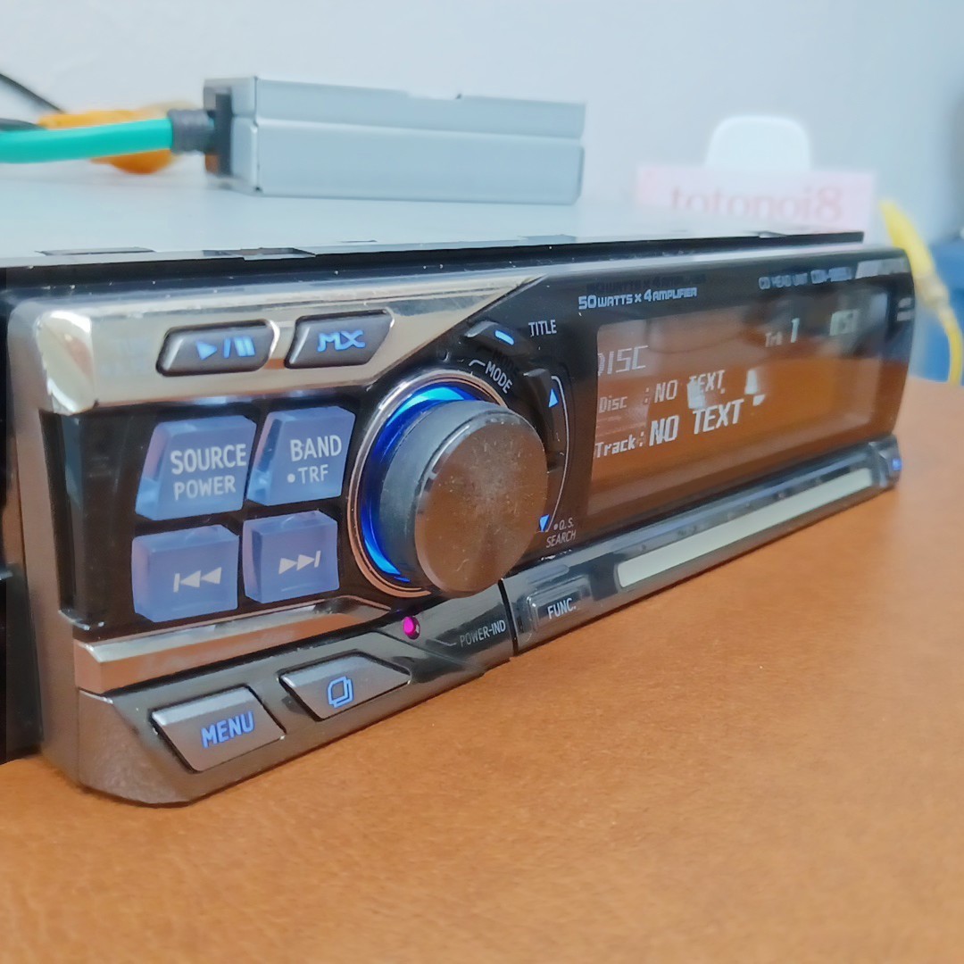 ALPINE CDA-9855J Car Audio 1DIN CD/MP3/iPod Bio EL Display w/ Remote Japan