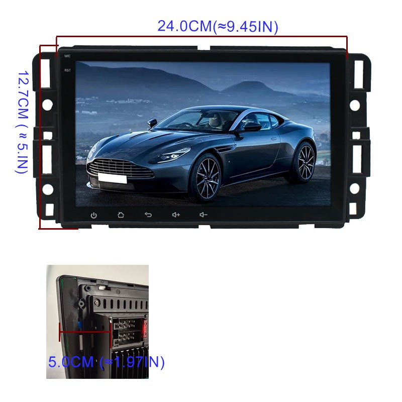 Apple CarPlay Bluetooth Eonon 8 Inch Android 10 Car Stereo Chevrolet, GMC, Buick