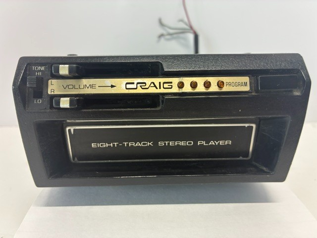 Vintage Early 70’s Craig Model 3134 8-Track Player Car Stereo Tested- Read.