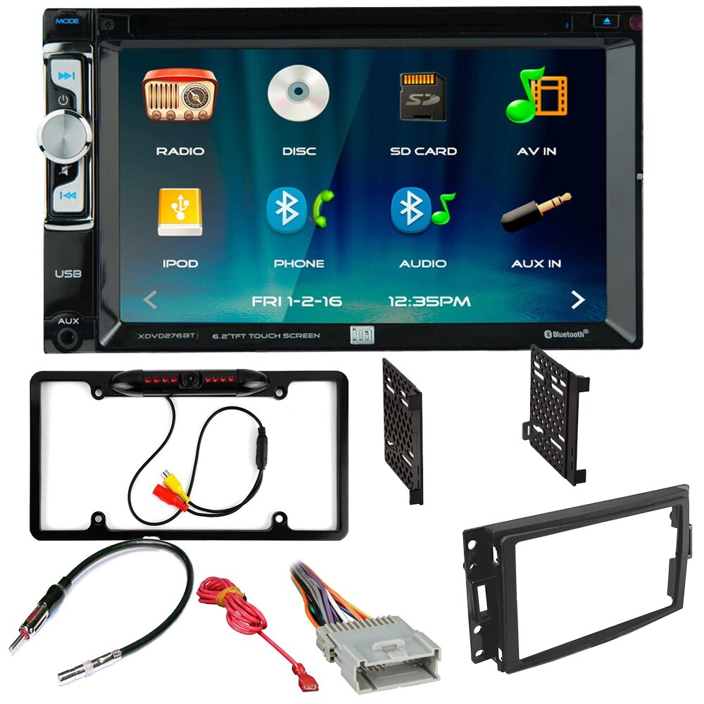 DUAL 6.2″ CD/DVD Player Car Stereo AM/FM Radio Kit For 2005-2010 Hummer H3, H3T