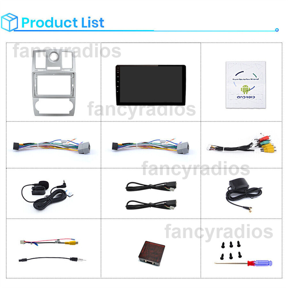 For Chrysler 300C 2004-2008 Android 11 2Din GPS Navi Radio Car Stereo CarPlay