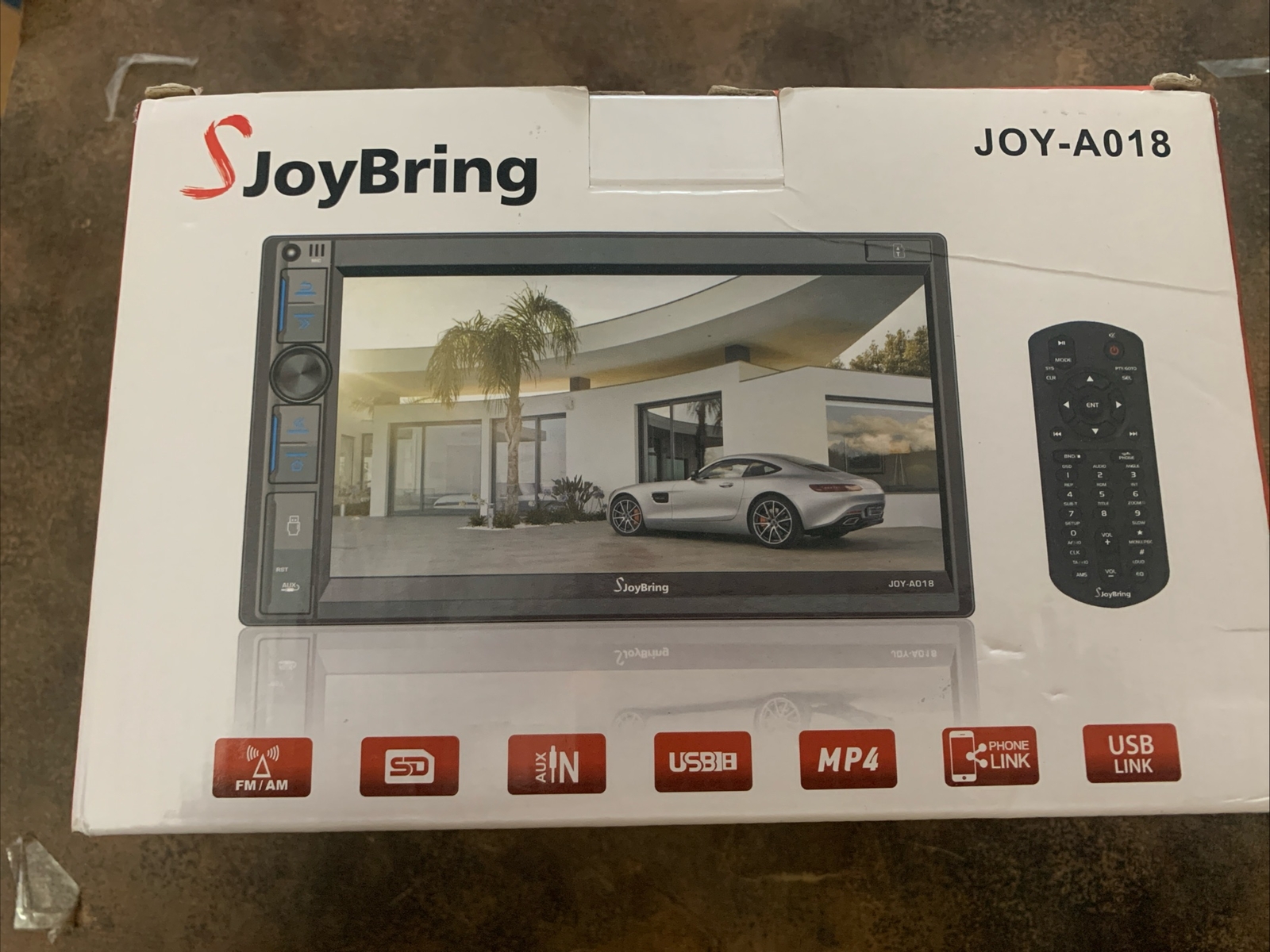 JoyBring JOY-A018 New In Box-Double Din Car Stereo W/ Backup Camera