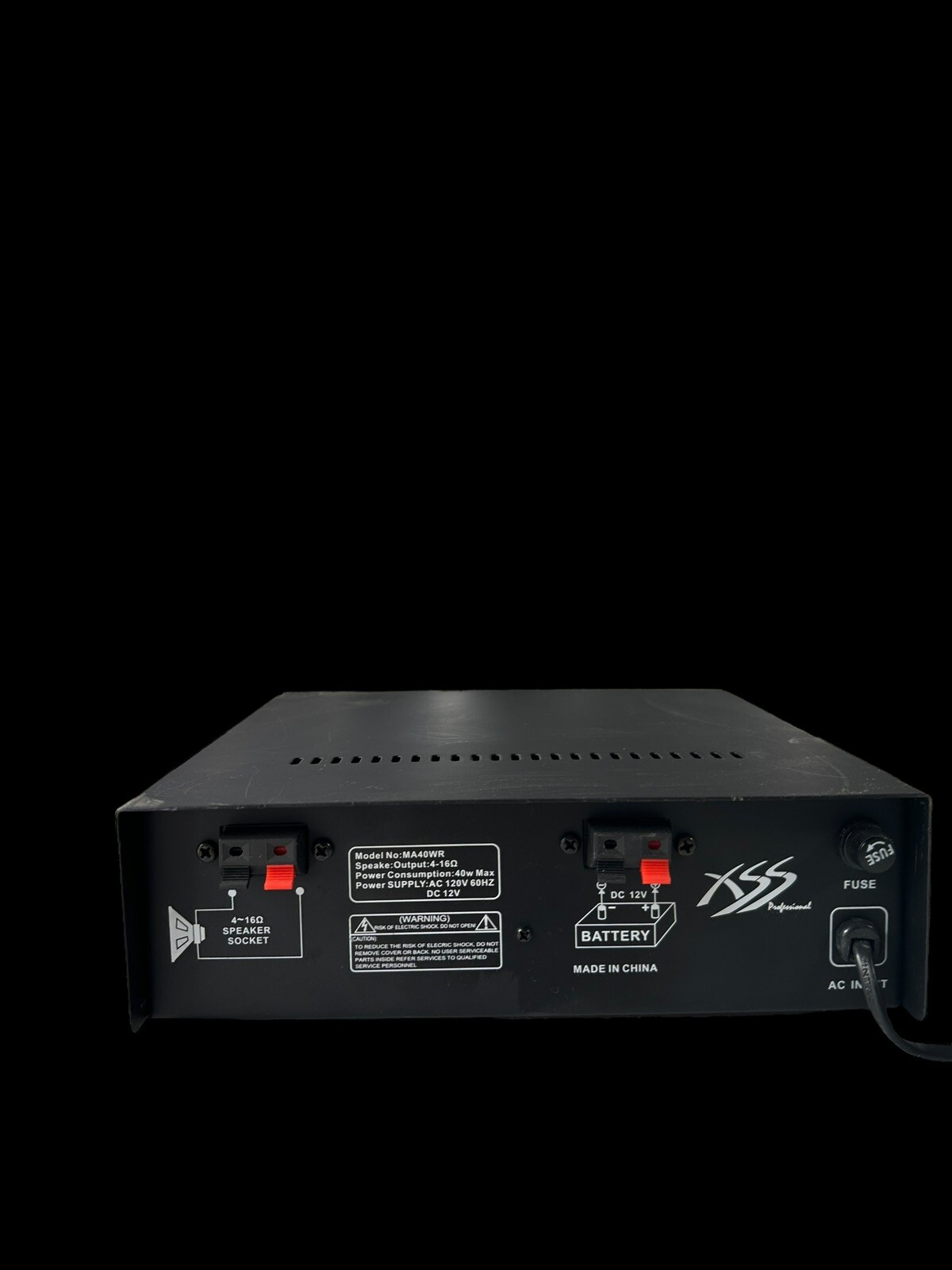 Public PA MA40WR P.A. MP3 USB Built in 12-110v 40w USB SD MMC Aux