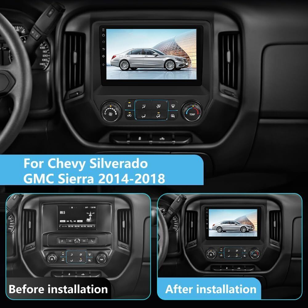 1280*800 Car Auto Carplay Stereo Radio For 2014-18 Chevrolet Silverado Navi 64G