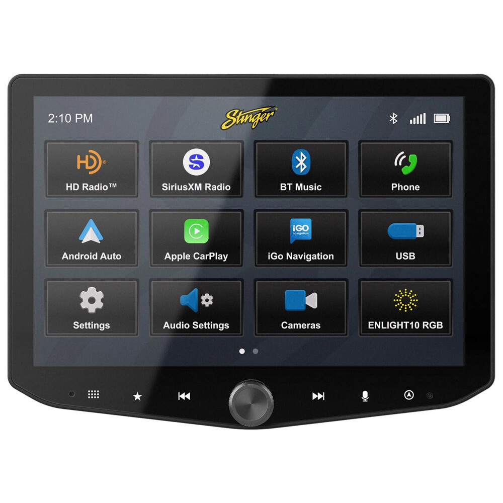 Stinger HORIZON10 IX210 Universal 10″ Car Radio Head Unit w/ 10.1″ Display