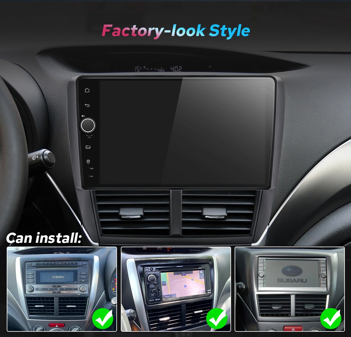 Joying 9 Inch Android 12 Car Radio Mirror Link For Subaru Forester WRX 2008-2012