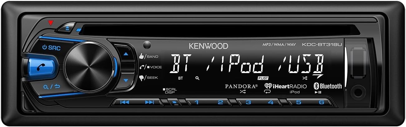 Kenwood KDC-BT318U CD Receiver w/ Built-in Bluetooth USB / Aux-in / AMFM