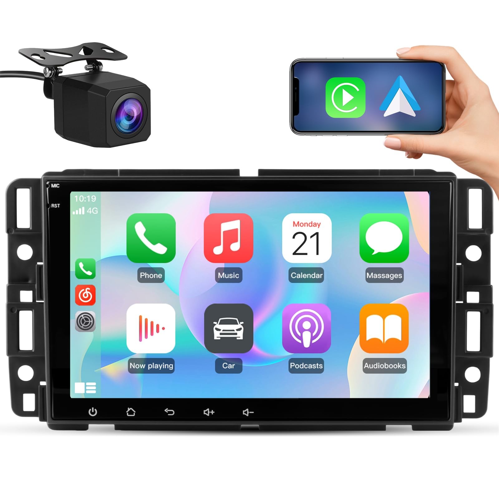Junsun 4Core Car Radio Stereo for Chevy Silverado Tahoe GMC Sierra Yukon 2007…