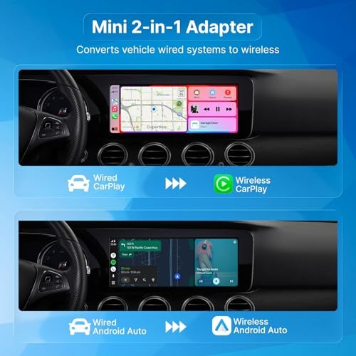 X1 USB-C Wireless CarPlay & Android Auto Adapter, Wired to Wireless USB Type C